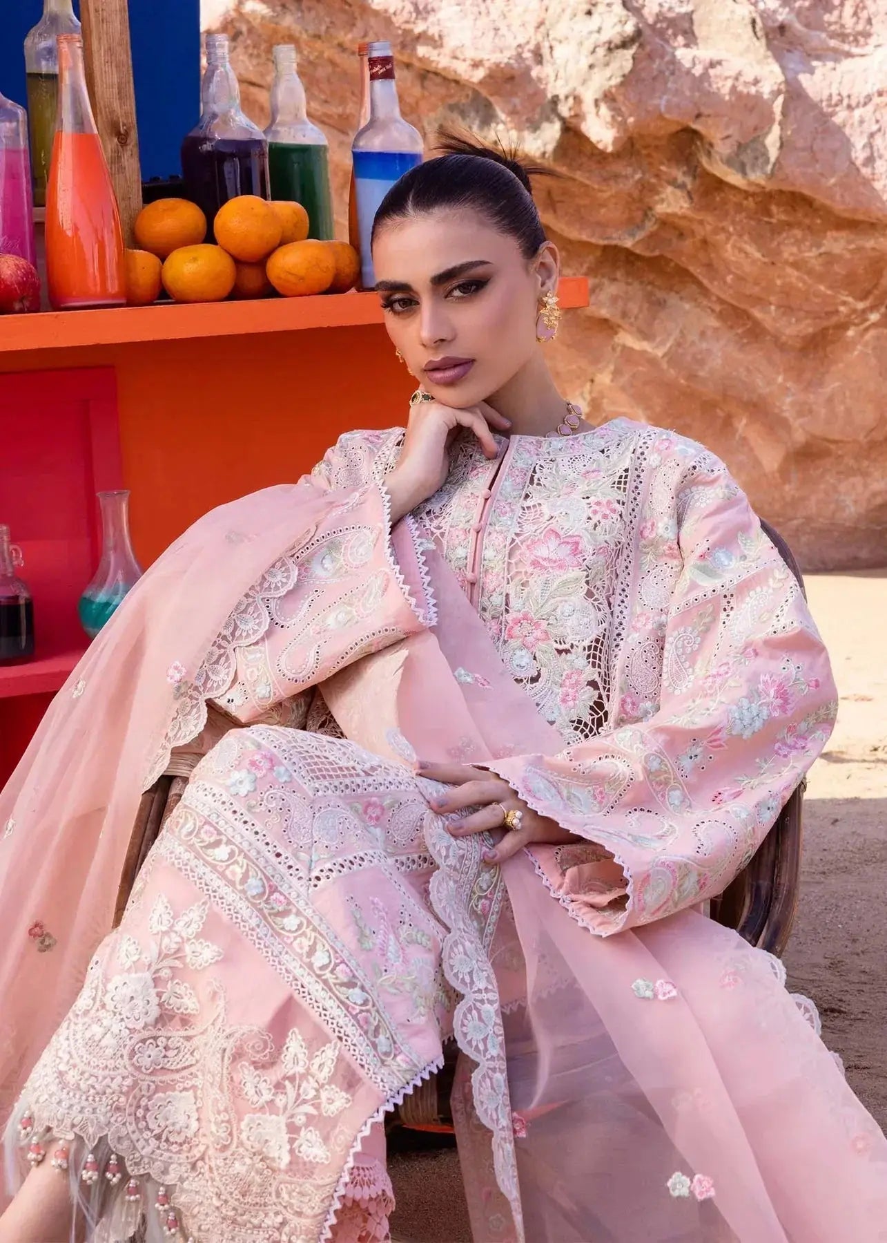 Akbar Aslam | Oasis Lawn 24 | Camellia - Pakistani Designer Dress - by Akbar Aslam | Type: Luxury - 100% Original at Saira Sultan
