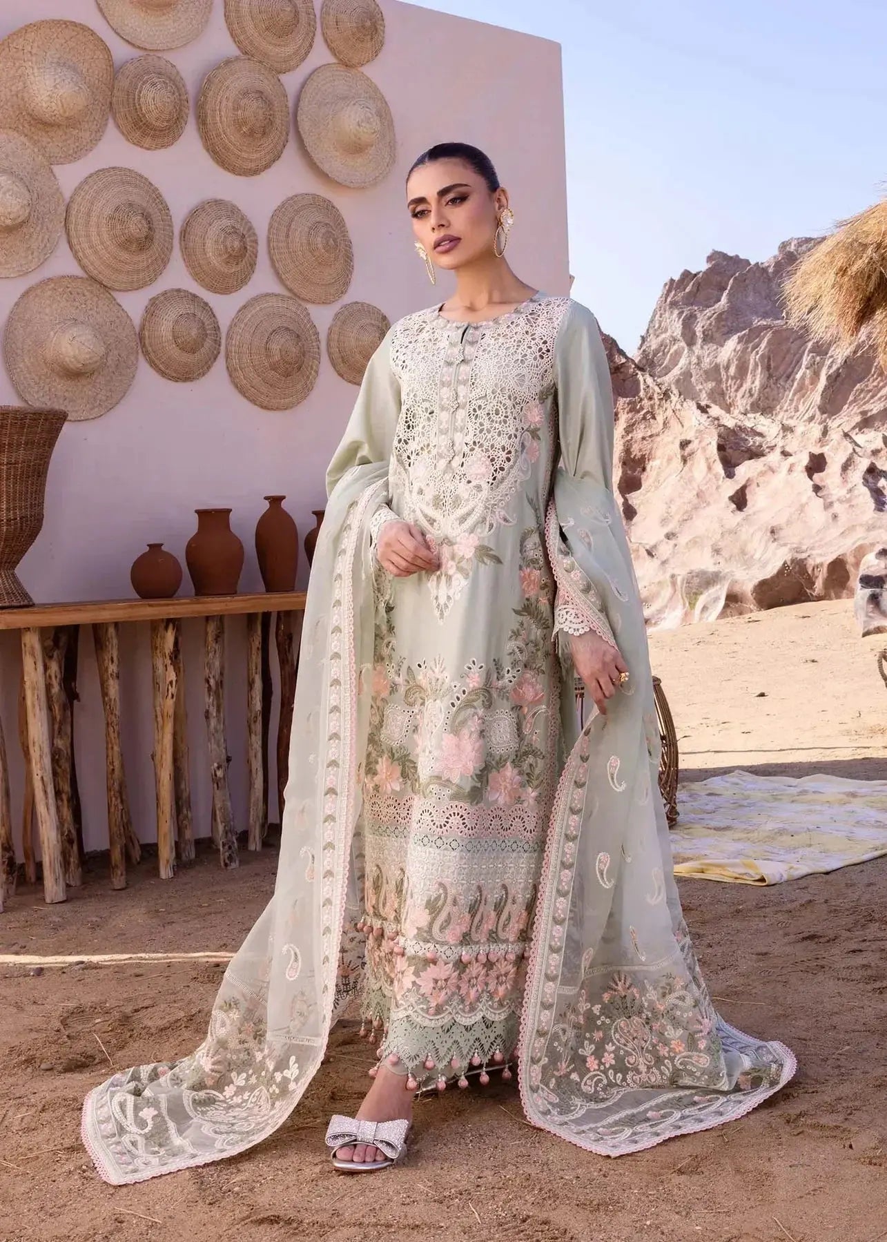 Akbar Aslam | Oasis Lawn 24 | Alberta - Pakistani Designer Dress - by Akbar Aslam | Type: Luxury - 100% Original at Saira Sultan