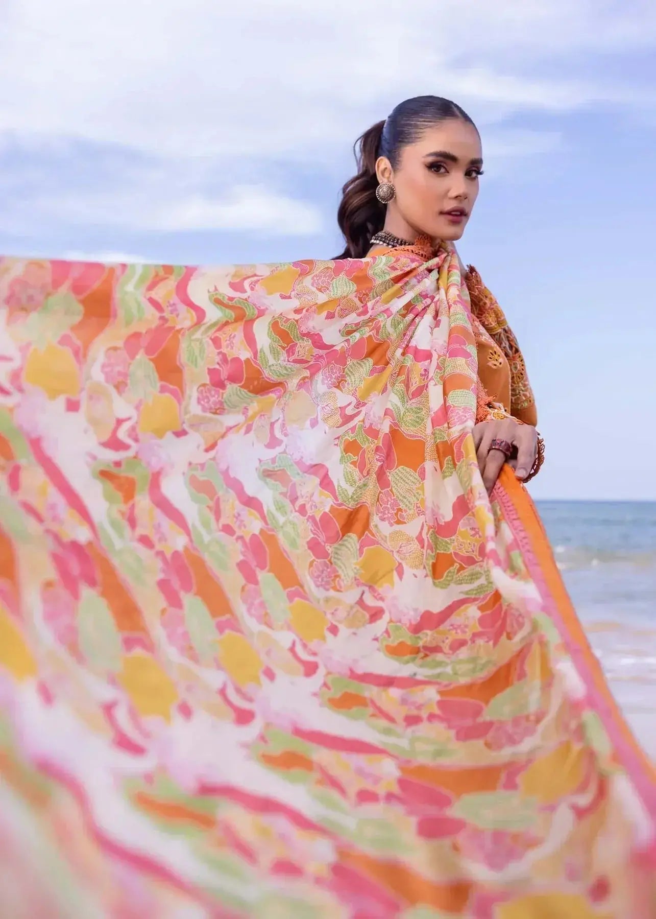 Akbar Aslam | Oasis Lawn 24 | Calla Lily - Pakistani Designer Dress - by Akbar Aslam | Type: Luxury - 100% Original at Saira Sultan