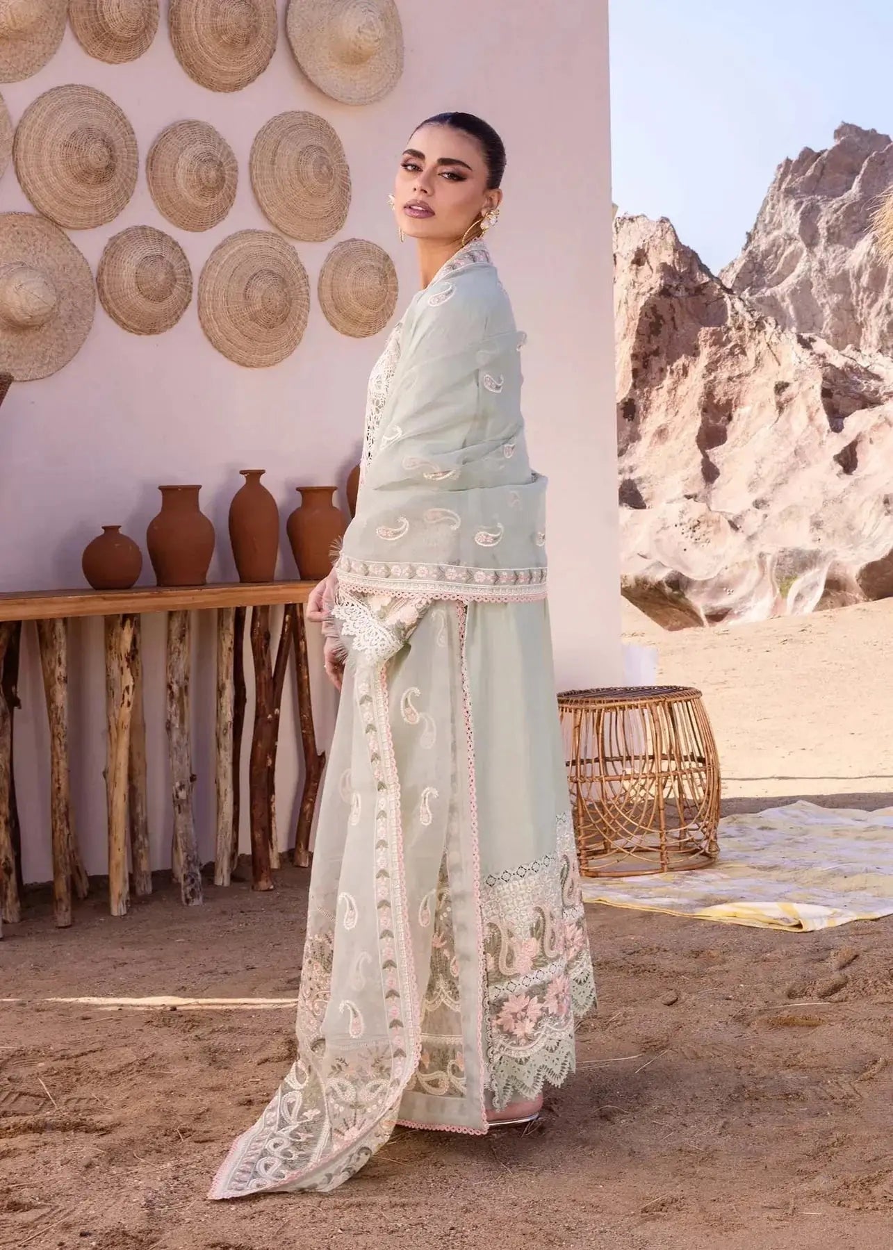 Akbar Aslam | Oasis Lawn 24 | Alberta - Pakistani Designer Dress - by Akbar Aslam | Type: Luxury - 100% Original at Saira Sultan