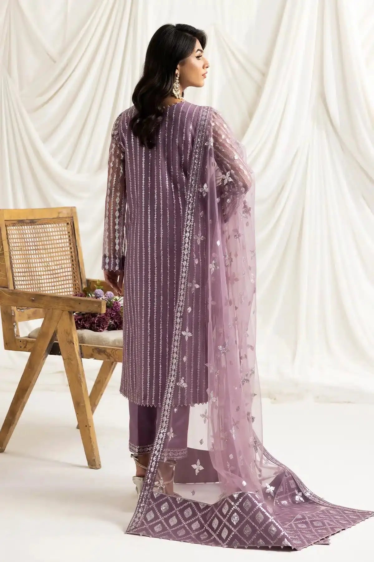 Alizeh | Dua Formals 23 | DUA-V02D03B-AYSAL(LILAC) - Pakistani Designer Dress - by Alizeh | Type: Formal - 100% Original at Saira Sultan