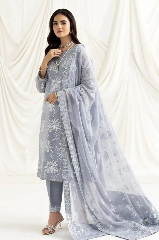 Alizeh | Dua Formals 23 | DUA-V02D05B-ELNAZ(GREY) - Pakistani Designer Dress - by Alizeh | Type: Formal - 100% Original at Saira Sultan
