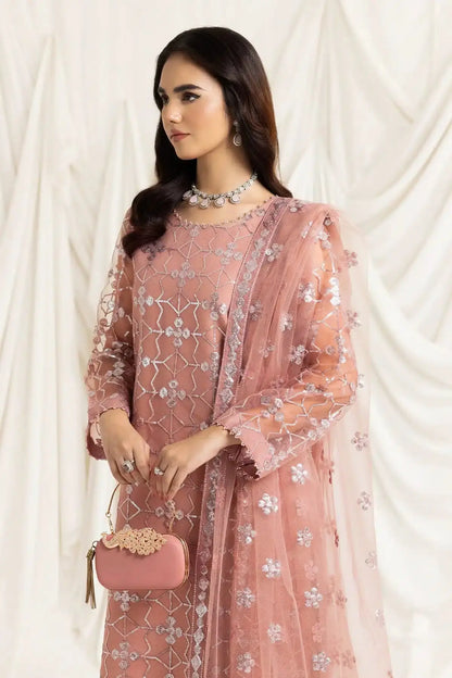 Alizeh | Dua Formals 23 | DUA-V02D04B-NAZIK(PINK) - Pakistani Designer Dress - by Alizeh | Type: Formal - 100% Original at Saira Sultan