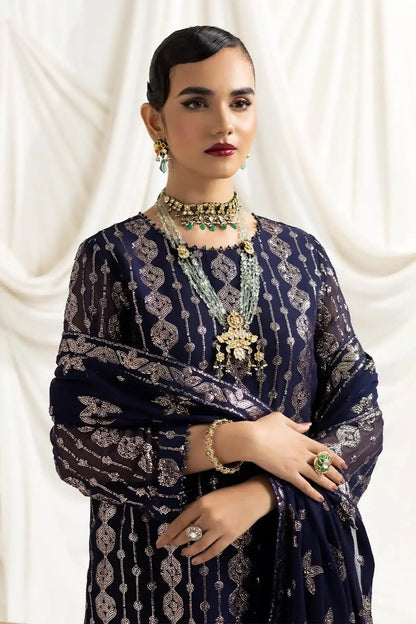 Alizeh | Dua Formals 23 | DUA-V02D01A- AIREEN(NAVY BLUE) - Pakistani Designer Dress - by Alizeh | Type: Formal - 100% Original at Saira Sultan