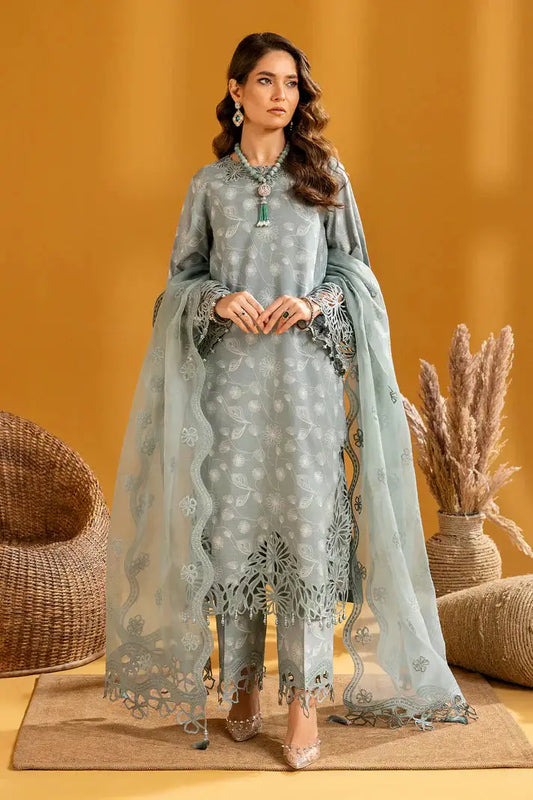 Alizeh | Maahi Embroidered Lawn | Nyra - Pakistani Designer Dress - by Alizeh | Type: Luxury - 100% Original at Saira Sultan