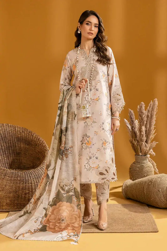 Alizeh | Maahi Embroidered Lawn | Hiza - Pakistani Designer Dress - by Alizeh | Type: Luxury - 100% Original at Saira Sultan