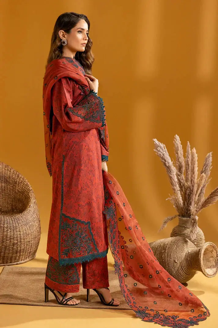 Alizeh | Maahi Embroidered Lawn | Mira - Pakistani Designer Dress - by Alizeh | Type: Luxury - 100% Original at Saira Sultan