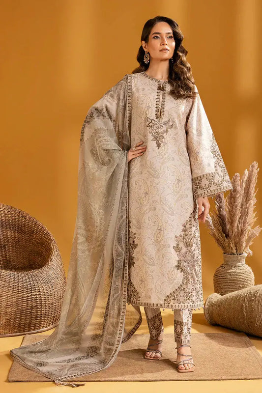 Alizeh | Maahi Embroidered Lawn | Hira - Pakistani Designer Dress - by Alizeh | Type: Luxury - 100% Original at Saira Sultan