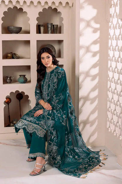 Alizeh | Dua Formals 23 | DUA-V01D02B- LYRA ( ZINC ) - Pakistani Designer Dress - by Alizeh | Type: Formal - 100% Original at Saira Sultan