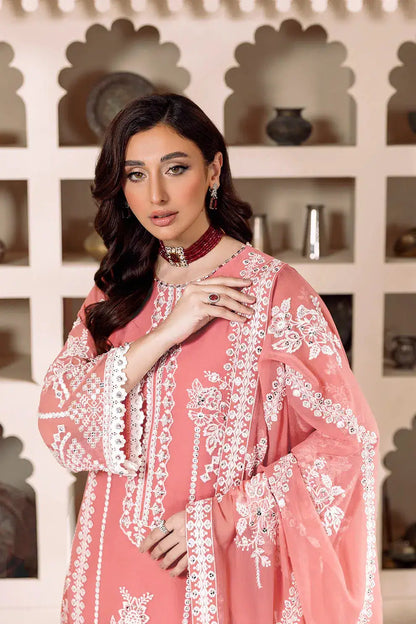 Alizeh | Dua Formals 23 | DUA-V01D04B- MEHRUNISA ( PINK ) - Pakistani Designer Dress - by Alizeh | Type: Formal - 100% Original at Saira Sultan