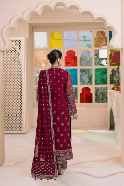 Alizeh | Dua Formals 23 | DUA-V01D06A- AMAYA ( MAGENTA ) - Pakistani Designer Dress - by Alizeh | Type: Formal - 100% Original at Saira Sultan