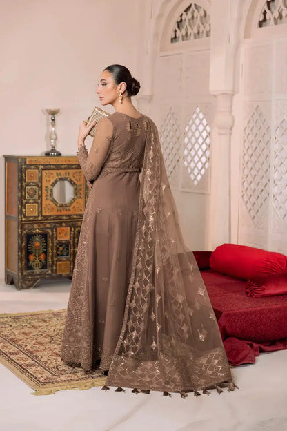 Alizeh | Dua Formals 23 | DUA-V01D05B- RYAN ( BEIGE ) - Pakistani Designer Dress - by Alizeh | Type: Formal - 100% Original at Saira Sultan