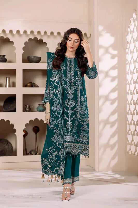 Alizeh | Dua Formals 23 | DUA-V01D02B- LYRA ( ZINC ) - Pakistani Designer Dress - by Alizeh | Type: Formal - 100% Original at Saira Sultan
