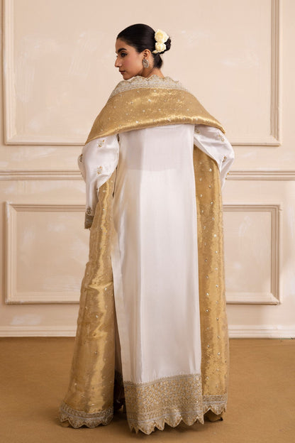Maryum N Maria | Izara Formals | AMAL - MW40033 S White Organza Silk