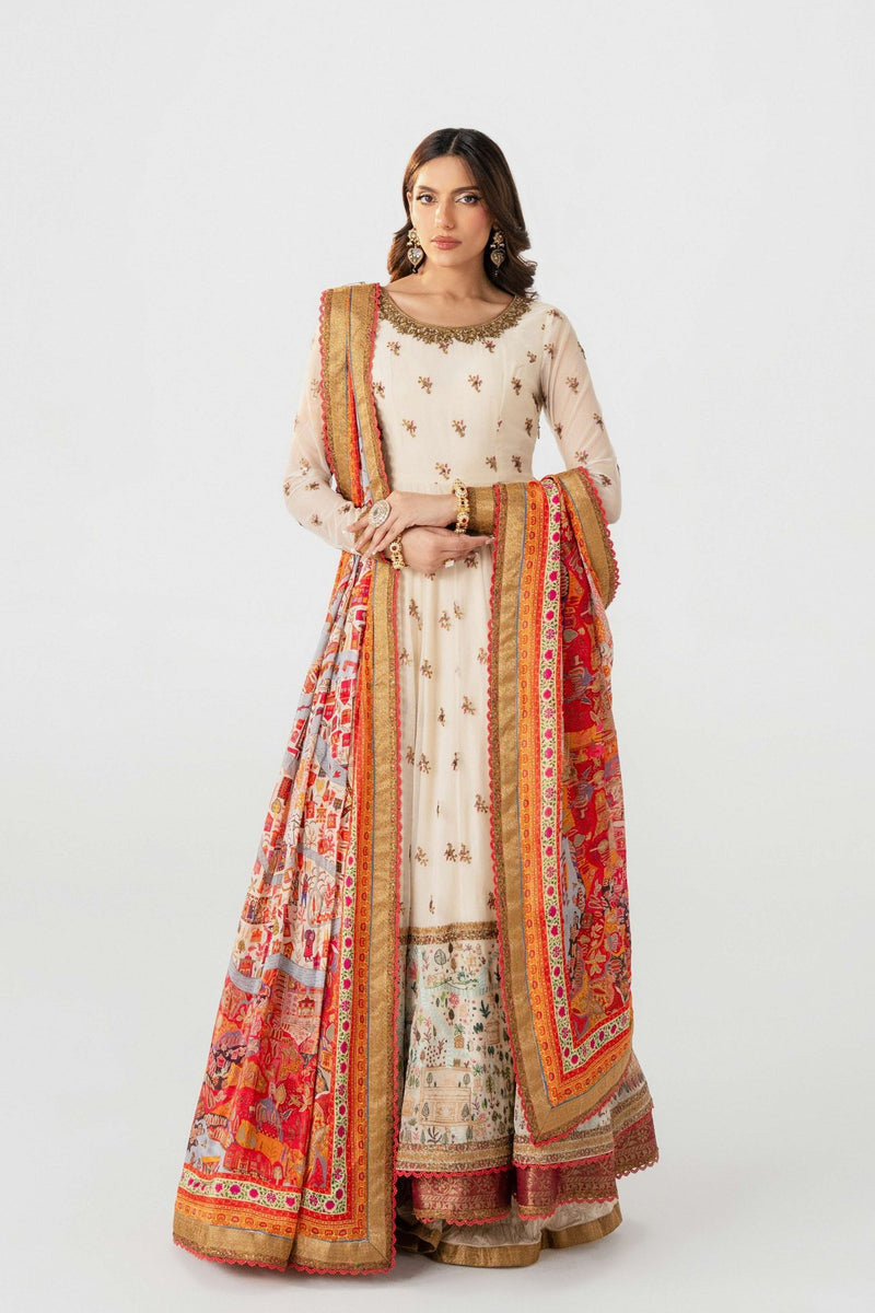 Fahad Hussayn | Jalsa Ghar | Angora XS Ivory Lawn