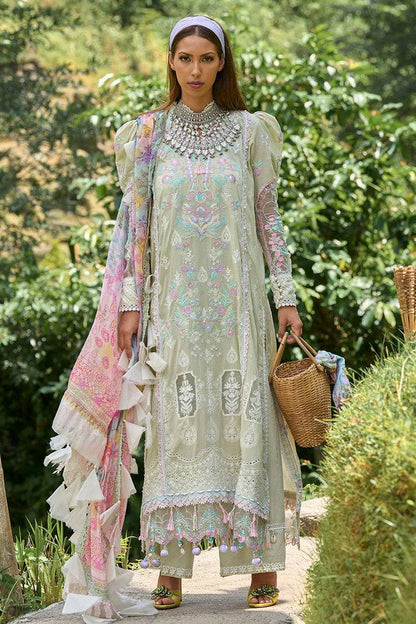 Ansab Jahangir | Zoha Lawn 24 | ANTHURIUM - Pakistani Designer Dress - by Ansab Jahangir | Type: Luxury - 100% Original at Saira Sultan
