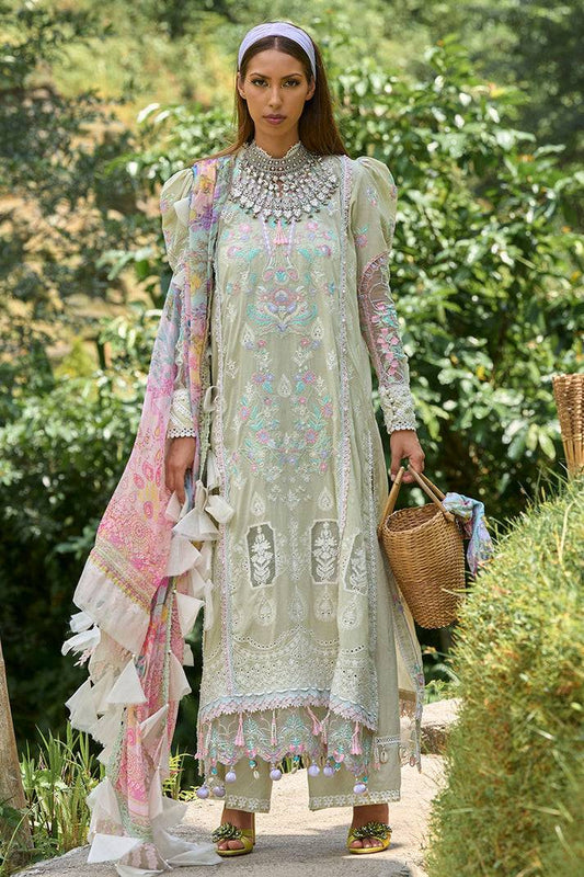 Ansab Jahangir | Zoha Lawn 24 | ANTHURIUM - Pakistani Designer Dress - by Ansab Jahangir | Type: Luxury - 100% Original at Saira Sultan