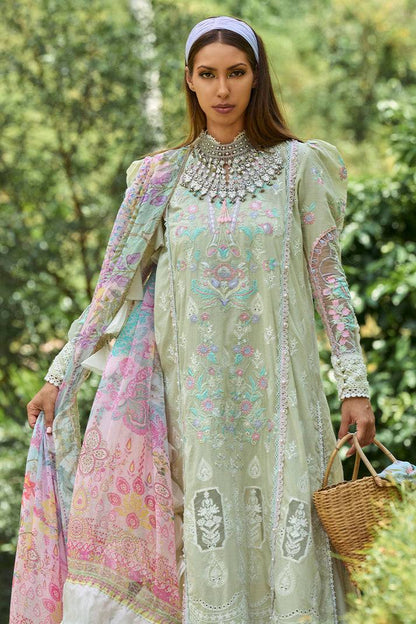 Ansab Jahangir | Zoha Lawn 24 | ANTHURIUM - Pakistani Designer Dress - by Ansab Jahangir | Type: Luxury - 100% Original at Saira Sultan