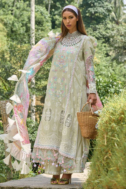Ansab Jahangir | Zoha Lawn 24 | ANTHURIUM - Pakistani Designer Dress - by Ansab Jahangir | Type: Luxury - 100% Original at Saira Sultan