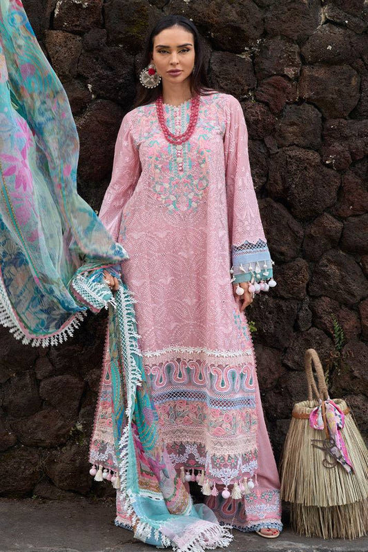 Ansab Jahangir | Zoha Lawn 24 | Peony - Pakistani Designer Dress - by Ansab Jahangir | Type: Luxury - 100% Original at Saira Sultan
