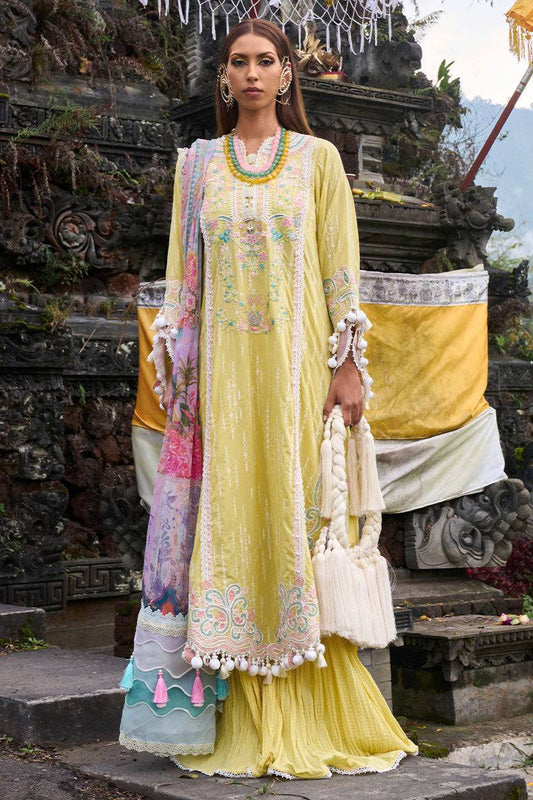 Ansab Jahangir | Zoha Lawn 24 | MARIGOLD - Pakistani Designer Dress - by Ansab Jahangir | Type: Luxury - 100% Original at Saira Sultan