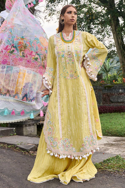 Ansab Jahangir | Zoha Lawn 24 | MARIGOLD - Pakistani Designer Dress - by Ansab Jahangir | Type: Luxury - 100% Original at Saira Sultan