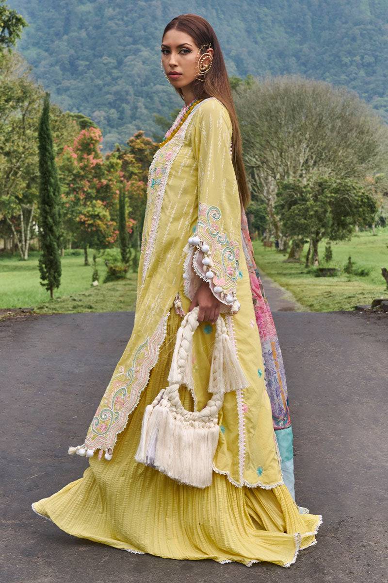 Ansab Jahangir | Zoha Lawn 24 | MARIGOLD - Pakistani Designer Dress - by Ansab Jahangir | Type: Luxury - 100% Original at Saira Sultan