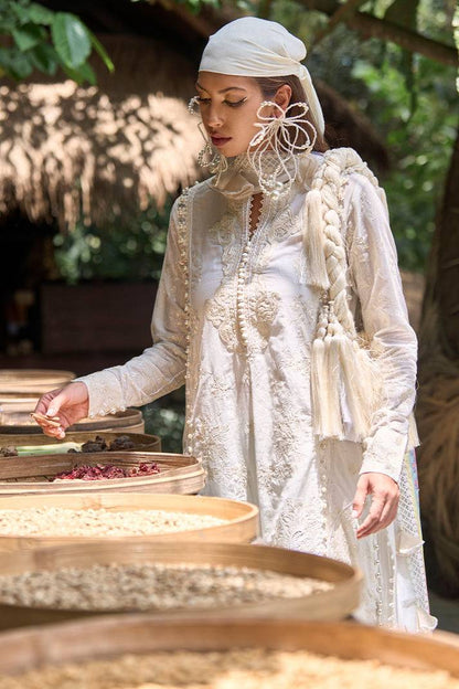 Ansab Jahangir | Zoha Lawn 24 | EUPHORIBA - Pakistani Designer Dress - by Ansab Jahangir | Type: Luxury - 100% Original at Saira Sultan