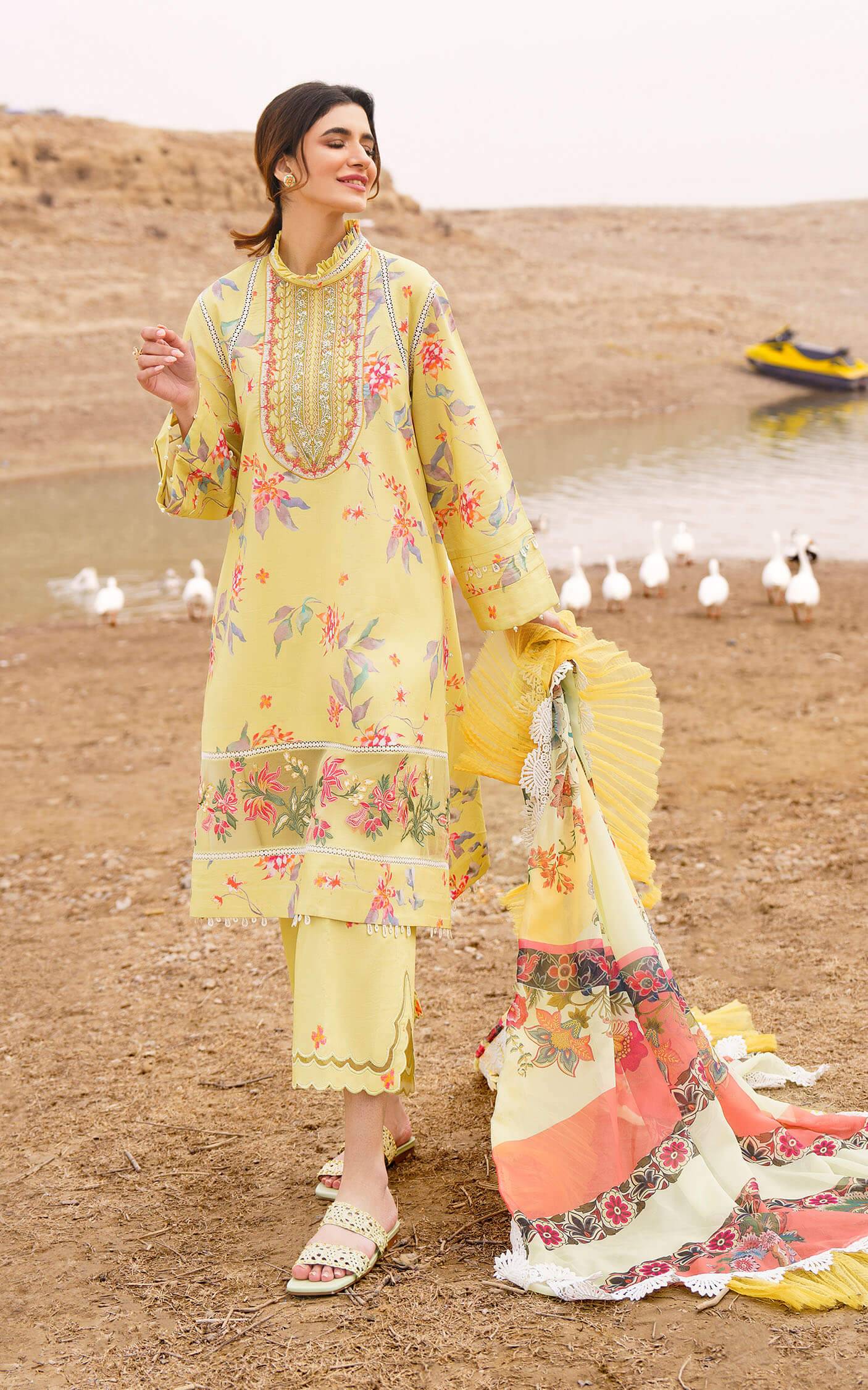 Asifa and Nabeel | Meraki Summer 24 | ORCHID-U141M007 - Pakistani Designer Dress - by Asifa and Nabeel | Type: Luxury - 100% Original at Saira Sultan