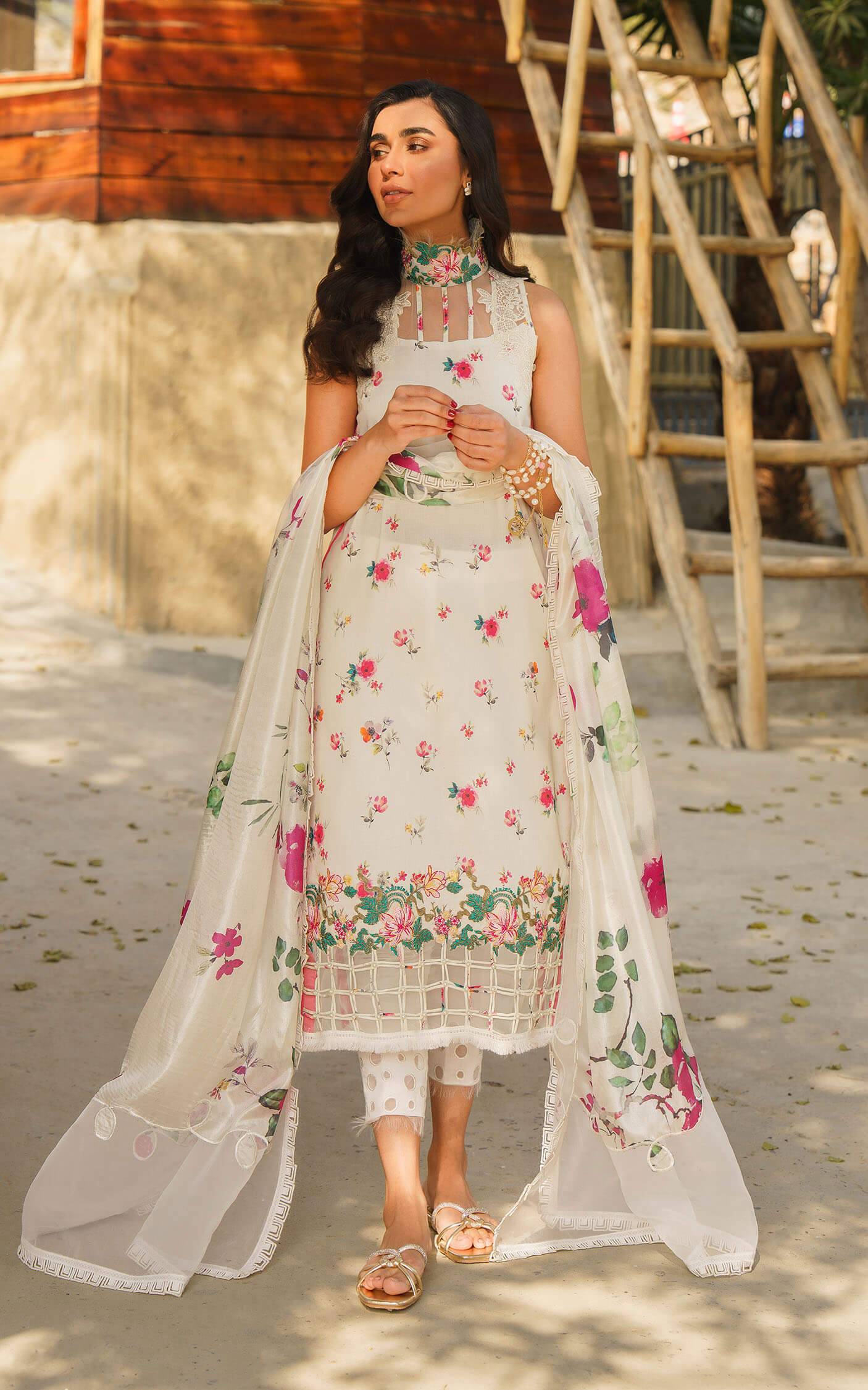 Asifa and Nabeel | Meraki Summer 24 | ASTER-U141M015 - Pakistani Designer Dress - by Asifa and Nabeel | Type: Luxury - 100% Original at Saira Sultan