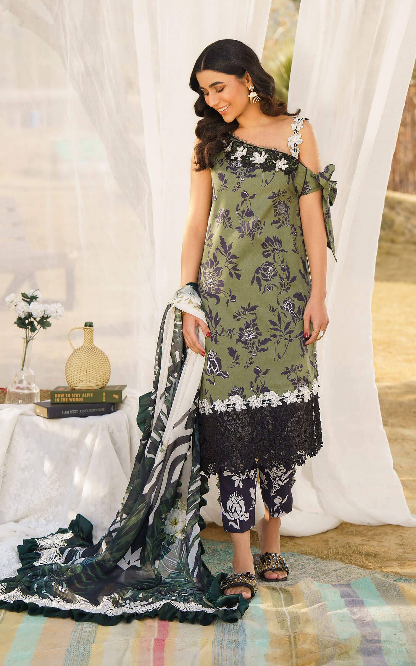 Asifa and Nabeel | Meraki Summer 24 | DARCY-U141M011 - Pakistani Designer Dress - by Asifa and Nabeel | Type: Luxury - 100% Original at Saira Sultan