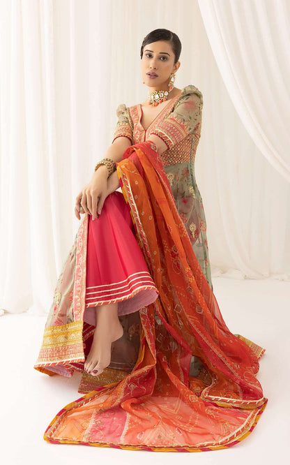 Asifa and Nabeel | Barasti Festive 23 | Rangoli (ANB-01) - Pakistani Designer Dress - by Asifa and Nabeel | Type: Bridal - 100% Original at Saira Sultan