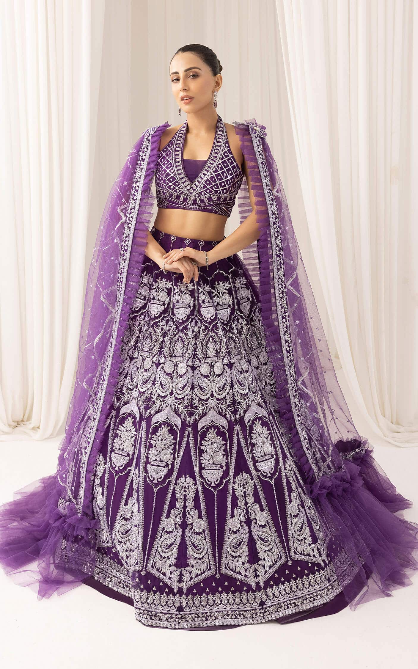 Asifa and Nabeel | Barasti Festive 23 | Bandhani (ANB-07) - Pakistani Designer Dress - by Asifa and Nabeel | Type: Bridal - 100% Original at Saira Sultan