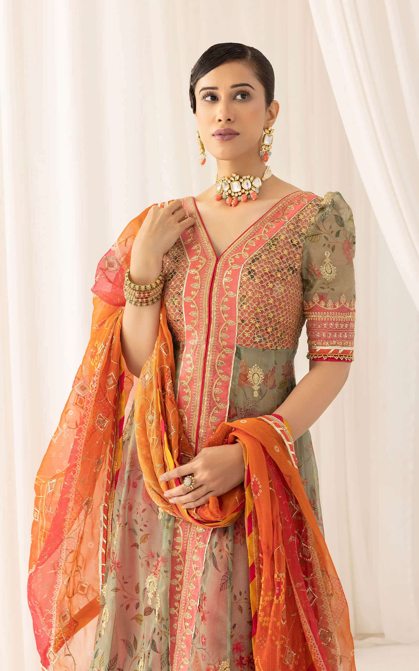 Asifa and Nabeel | Barasti Festive 23 | Rangoli (ANB-01) - Pakistani Designer Dress - by Asifa and Nabeel | Type: Bridal - 100% Original at Saira Sultan