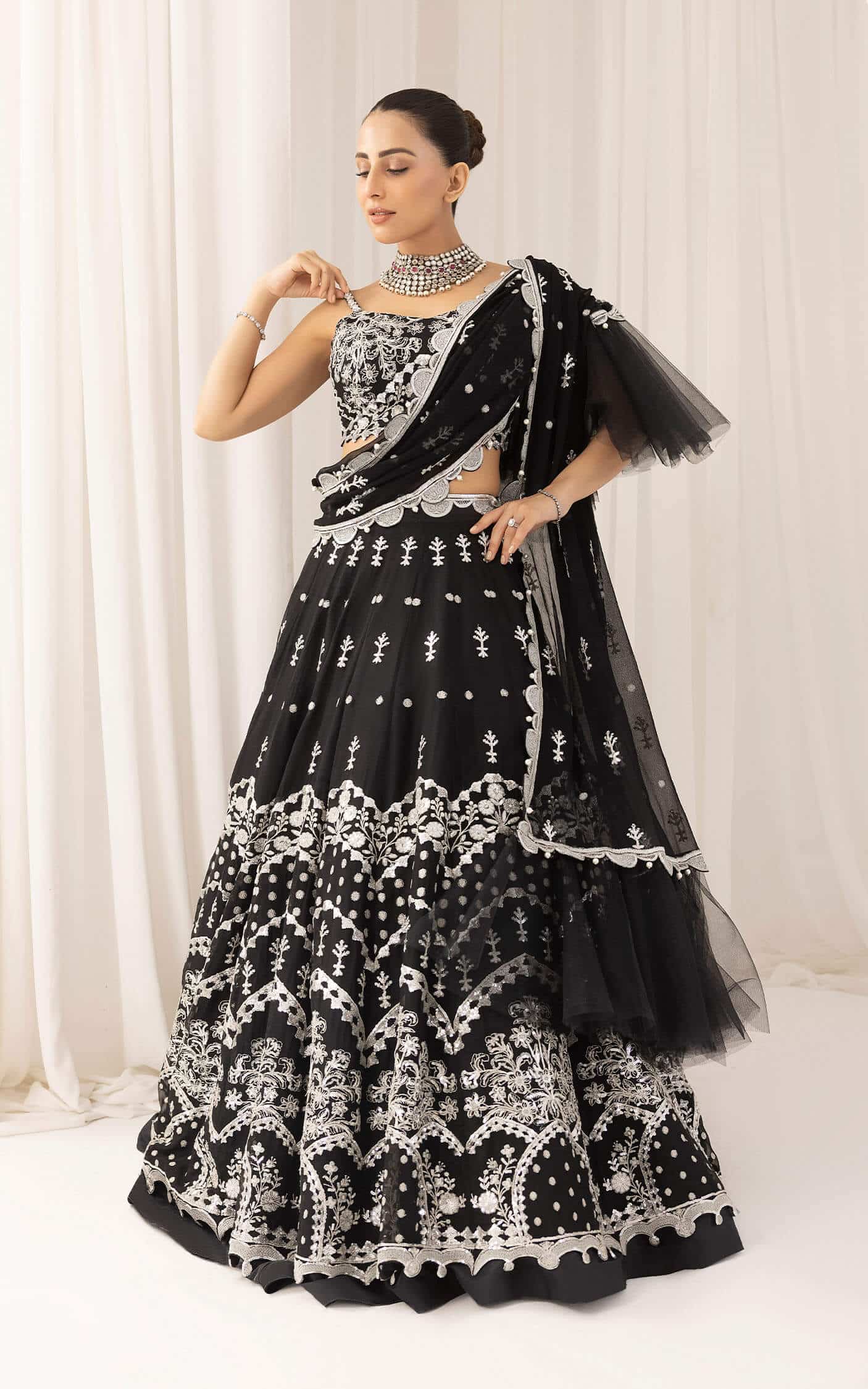 Asifa and Nabeel | Barasti Festive 23 | Basanti (ANB-08) - Pakistani Designer Dress - by Asifa and Nabeel | Type: Bridal - 100% Original at Saira Sultan