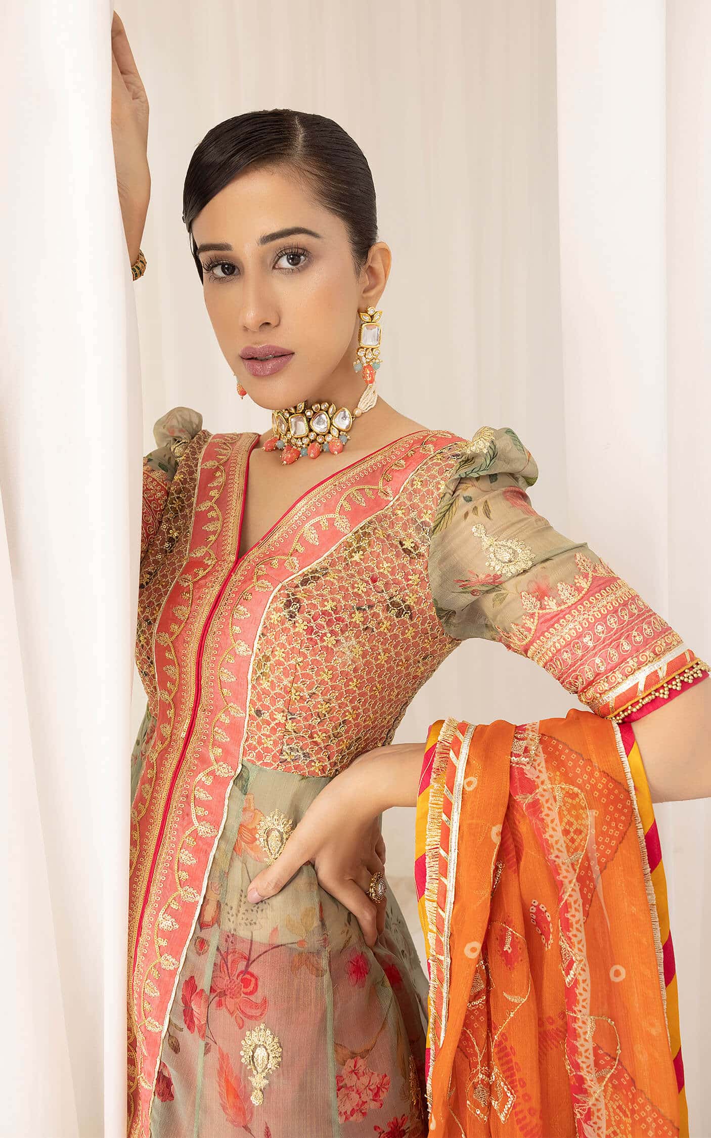 Asifa and Nabeel | Barasti Festive 23 | Rangoli (ANB-01) - Pakistani Designer Dress - by Asifa and Nabeel | Type: Bridal - 100% Original at Saira Sultan