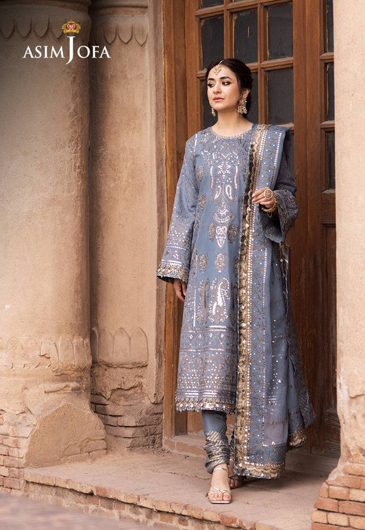 Asim Jofa | Chikankari Eid24 | AJCE-12 - Pakistani Designer Dress - by Asim Jofa | Type: Formal - 100% Original at Saira Sultan
