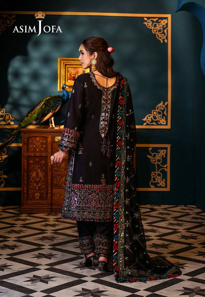 Asim Jofa | Fasana e Ishq Eid Luxury Lawn | AJFI-14 - Pakistani Designer Dress - by Asim Jofa | Type: Luxury - 100% Original at Saira Sultan