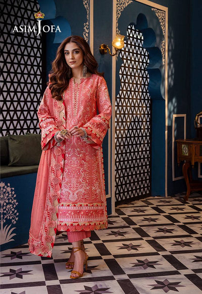 Asim Jofa | Fasana e Ishq Eid Luxury Lawn | AJFI-07 - Pakistani Designer Dress - by Asim Jofa | Type: Luxury - 100% Original at Saira Sultan