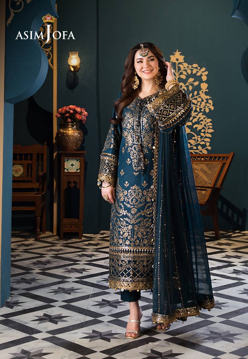 Asim Jofa | Fasana e Ishq Eid Luxury Lawn | AJFI-30 - Pakistani Designer Dress - by Asim Jofa | Type: Luxury - 100% Original at Saira Sultan