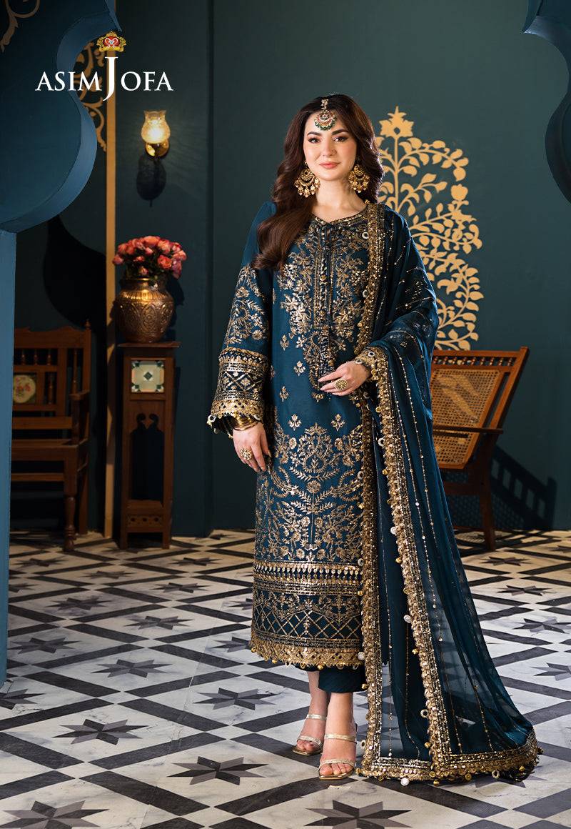 Asim Jofa | Fasana e Ishq Eid Luxury Lawn | AJFI-30 - Pakistani Designer Dress - by Asim Jofa | Type: Luxury - 100% Original at Saira Sultan