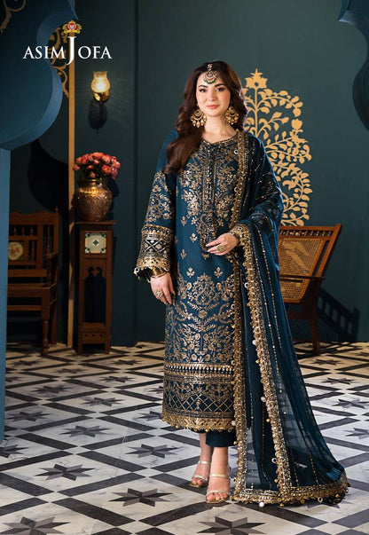 Asim Jofa | Fasana e Ishq Eid Luxury Lawn | AJFI-30 - Pakistani Designer Dress - by Asim Jofa | Type: Luxury - 100% Original at Saira Sultan