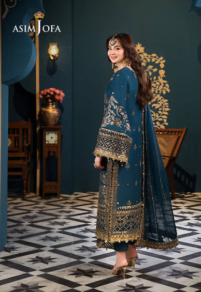 Asim Jofa | Fasana e Ishq Eid Luxury Lawn | AJFI-30 - Pakistani Designer Dress - by Asim Jofa | Type: Luxury - 100% Original at Saira Sultan