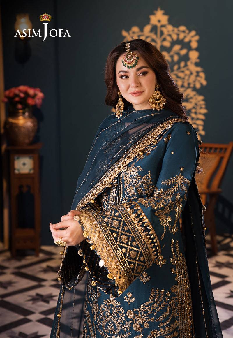 Asim Jofa | Fasana e Ishq Eid Luxury Lawn | AJFI-30 - Pakistani Designer Dress - by Asim Jofa | Type: Luxury - 100% Original at Saira Sultan