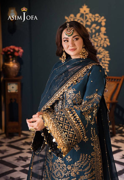 Asim Jofa | Fasana e Ishq Eid Luxury Lawn | AJFI-30 - Pakistani Designer Dress - by Asim Jofa | Type: Luxury - 100% Original at Saira Sultan