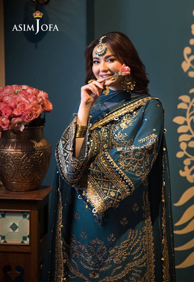 Asim Jofa | Fasana e Ishq Eid Luxury Lawn | AJFI-30 - Pakistani Designer Dress - by Asim Jofa | Type: Luxury - 100% Original at Saira Sultan