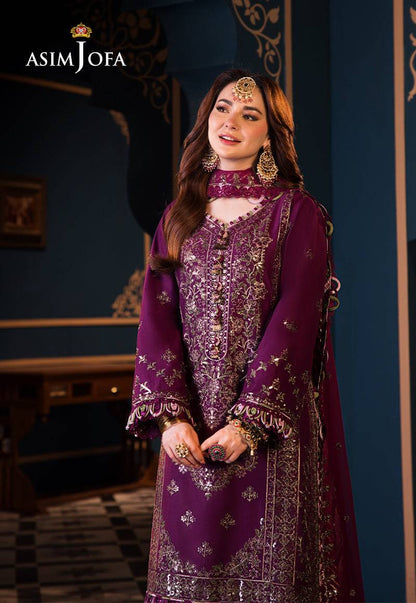 Asim Jofa | Fasana e Ishq Eid Luxury Lawn | AJFI-11 - Pakistani Designer Dress - by Asim Jofa | Type: Luxury - 100% Original at Saira Sultan