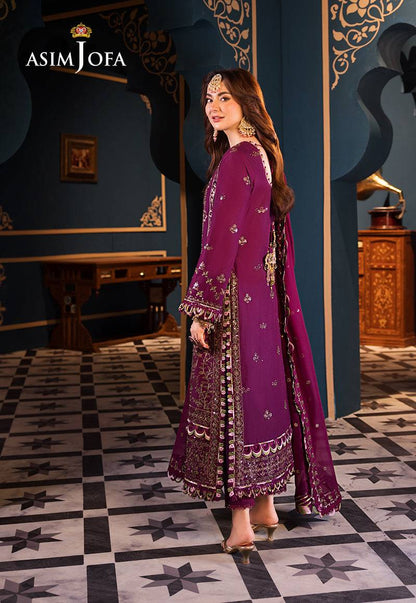 Asim Jofa | Fasana e Ishq Eid Luxury Lawn | AJFI-11 - Pakistani Designer Dress - by Asim Jofa | Type: Luxury - 100% Original at Saira Sultan