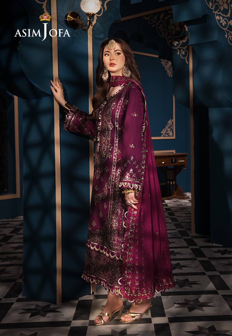 Asim Jofa | Fasana e Ishq Eid Luxury Lawn | AJFI-11 - Pakistani Designer Dress - by Asim Jofa | Type: Luxury - 100% Original at Saira Sultan