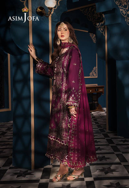 Asim Jofa | Fasana e Ishq Eid Luxury Lawn | AJFI-11 - Pakistani Designer Dress - by Asim Jofa | Type: Luxury - 100% Original at Saira Sultan